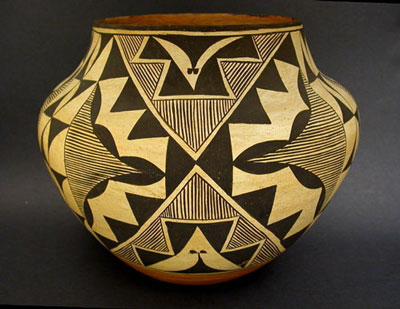 Acoma Pueblo Polychrome Jar, Southwest Native American Art