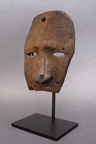 Bering Sea Eskimo Fragmented Mask, Pacific Northwest Coast Native American Indian Art