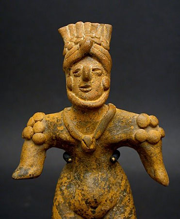 Colima Painted Figure, Ancient West Mexico Pre-Columbian Art