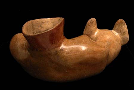Colima Curled Dog, Ancient West Mexico Pre-Columbian Art