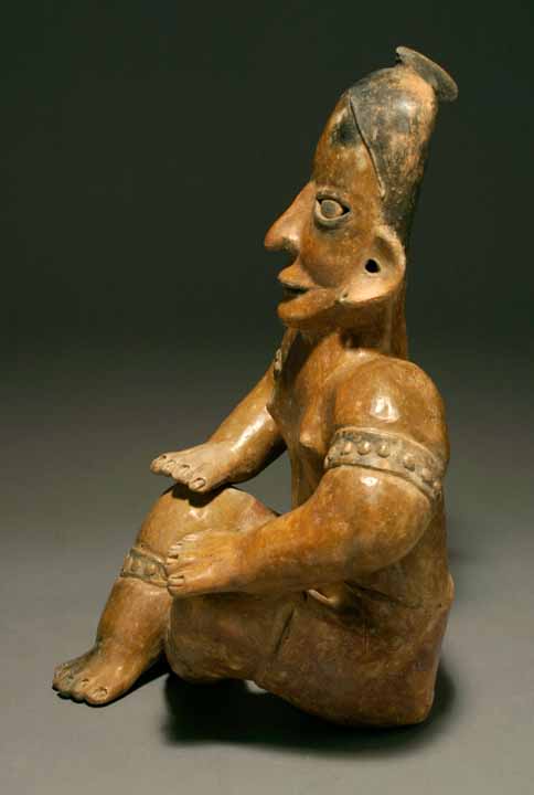 Anthropos Gallery - Jalisco Seated Wrestler Figure, Ameca style, Pre-Columbian Art