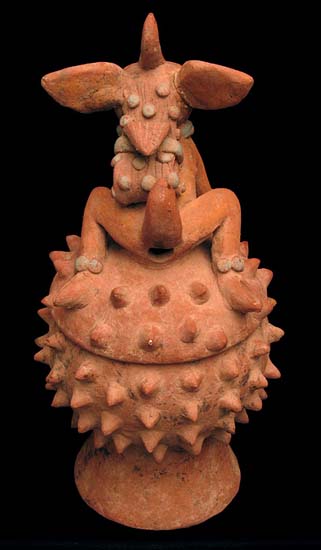 Mayan Effigy Vessel, Ancient West Mexico Pre-Columbian Art