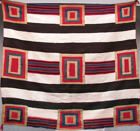 Late Classic Navajo Chief's Blanket, Southwest Native American Indian Art