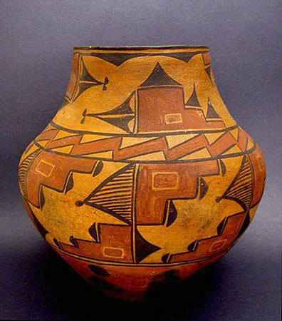 Zia Pueblo Polychrome Jar, Southwest Native American Indian Art