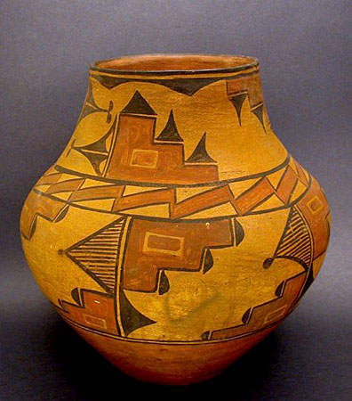 Zia Pueblo Polychrome Jar, Southwest Native American Indian Art