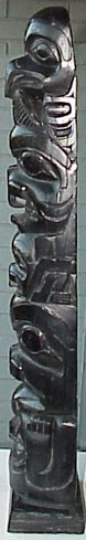 Argillite Totem, Pacific Northwest Coast Native American Art