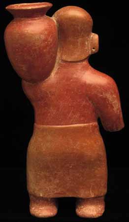 Colima Female Pot Carrier Figure, Comala style