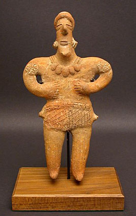 Colima Standing Female Figure, Ancient West Mexico Pre-Columbian Art