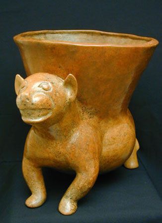 Colima Jaguar Effigy Vessel, Ancient West Mexico Pre-Columbian Art