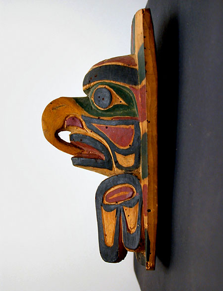 Polychrome Dancing Headdress Frontlet, Pacific Northwest Coast Native American Indian Art