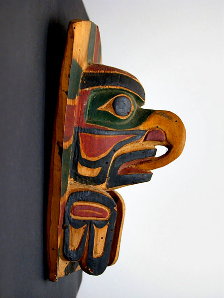 Polychrome Dancing Headdress Frontlet, Pacific Northwest Coast Native American Indian Art