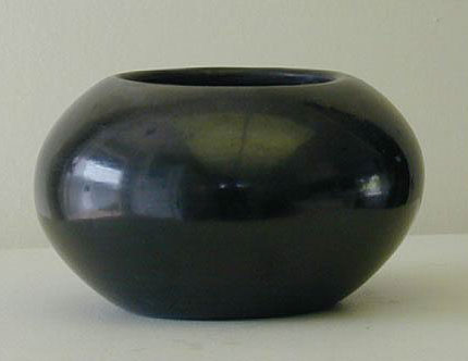 San Ildefonso Blackware Jar, Southwest Native American Indian Art