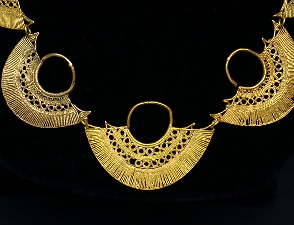 Sinu Gold Necklace, Ancient West Mexico Pre-Columbian Art