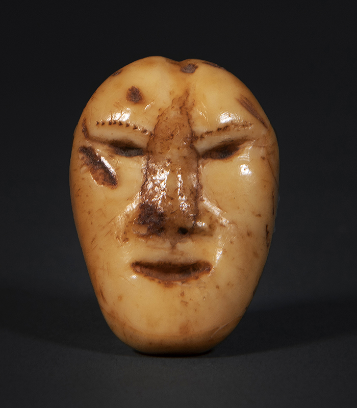 ESKIMO CARVING OF A HUMAN HEAD, THULE CULTURE, 16th-17th CENTURY 2