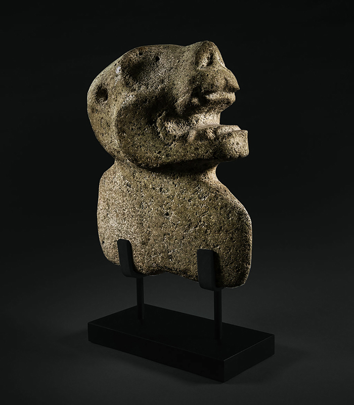 Maya Stone Hacha in the form of a Jaguar Head 2